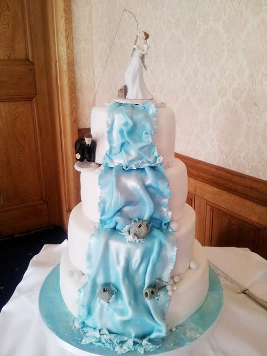 Fishing Themed Wedding Cakes
 Fishing Inspired Wedding Cake Cake by EmzCakes CakesDecor