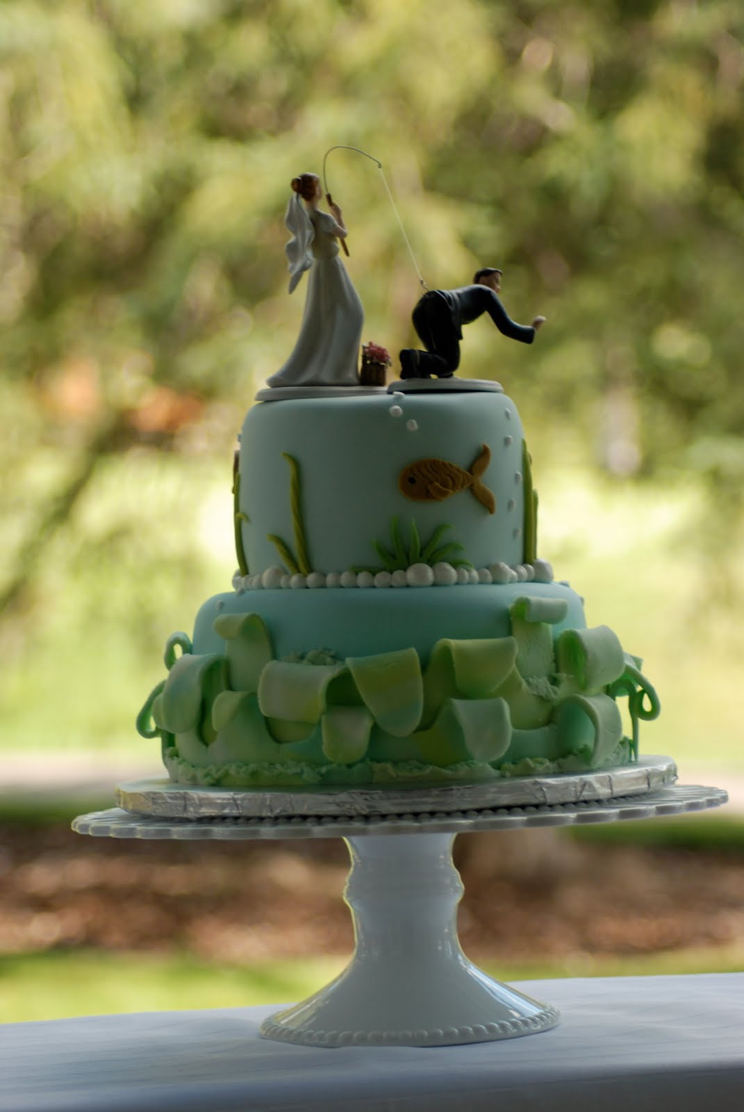Fishing Themed Wedding Cakes
 Keith and Angela Latest wedding cake cupcakes