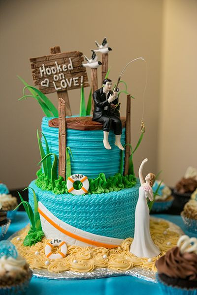 Fishing Themed Wedding Cakes
 25 best ideas about Fishing grooms cake on Pinterest