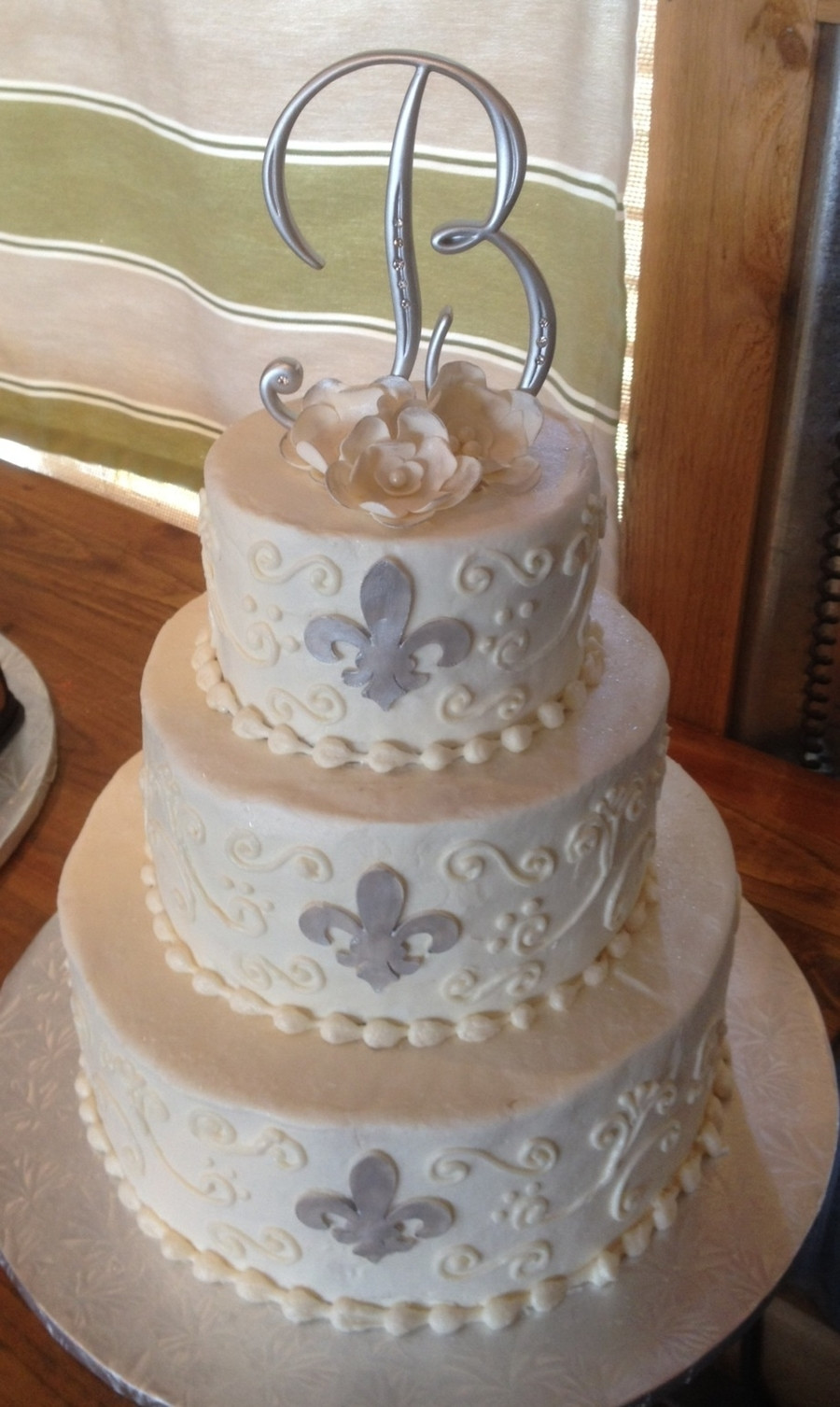Fleur De Lis Wedding Cakes
 Fleur De Lis Wedding Cake CakeCentral