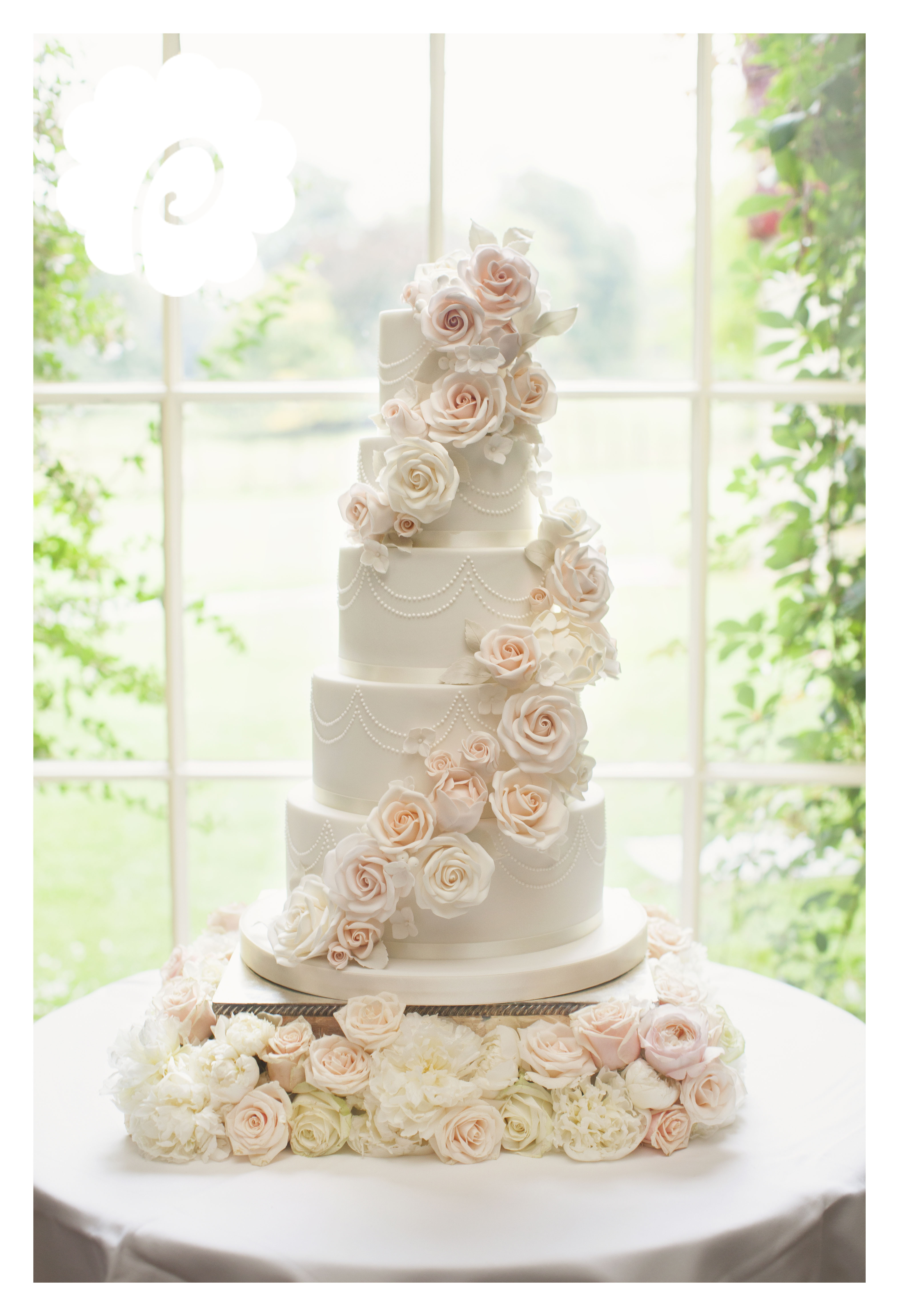 Floral Wedding Cakes
 5 Tier Wedding Cake Stand