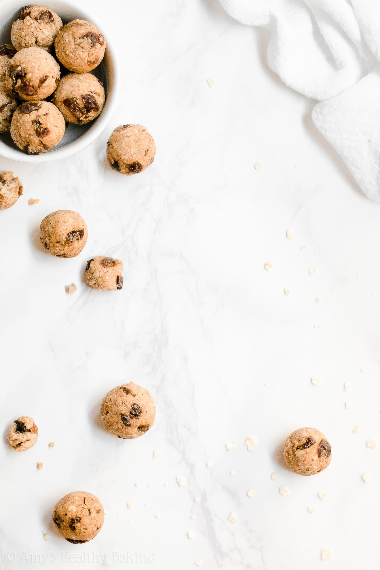 Flourless Oatmeal Cookies Healthy
 Healthy Flourless Oatmeal Raisin Cookie Dough Bites