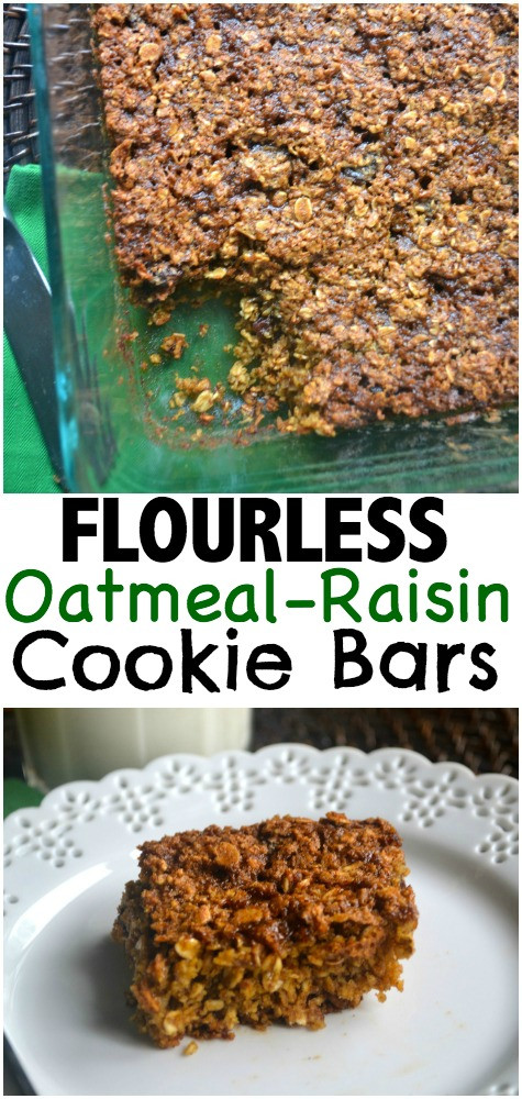 Flourless Oatmeal Cookies Healthy
 Flourless Oatmeal Raisin Cookie Bars