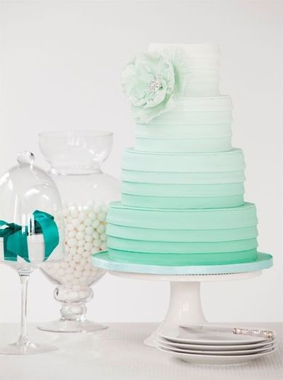 Foam Wedding Cakes 20 Of the Best Ideas for Sea Foam Green Ombre Wedding Cake Wedding Ideas Juxtapost