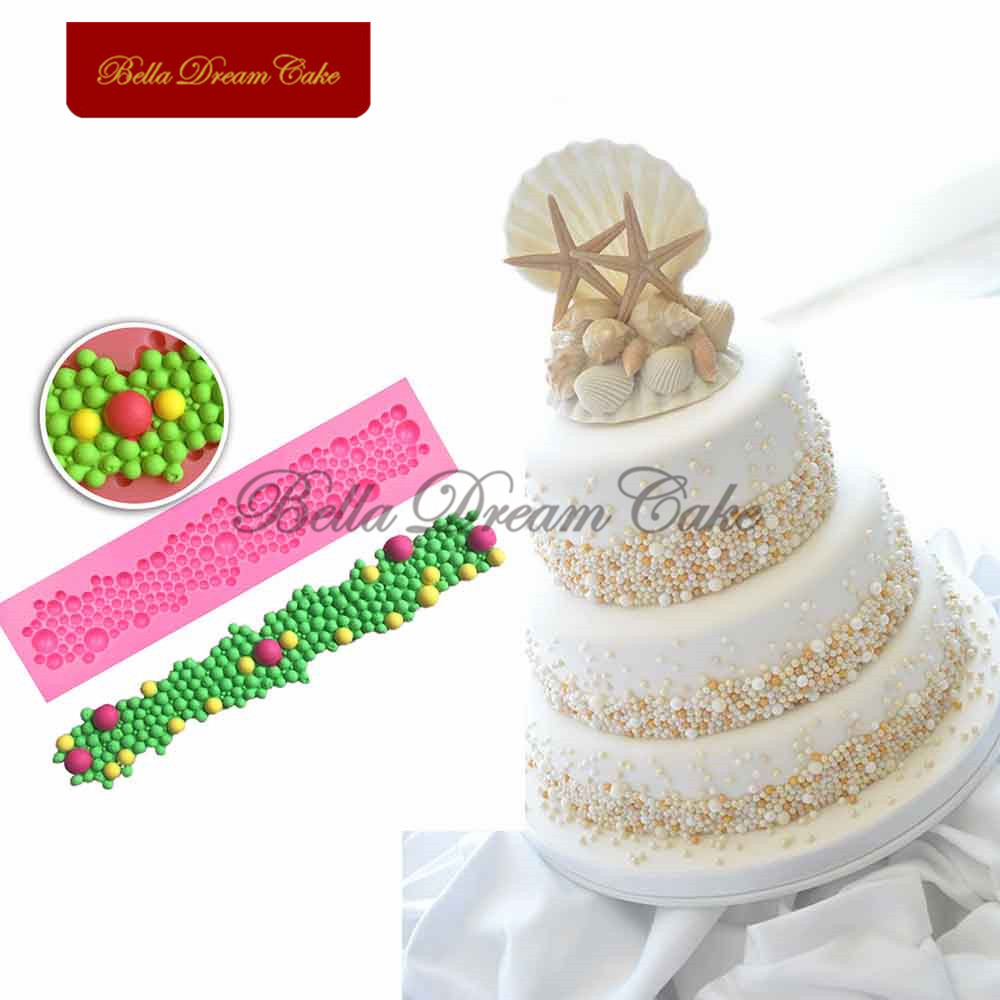 Fondant Molds For Wedding Cakes
 Aliexpress Buy Pearl Decoation Silicone Mold for