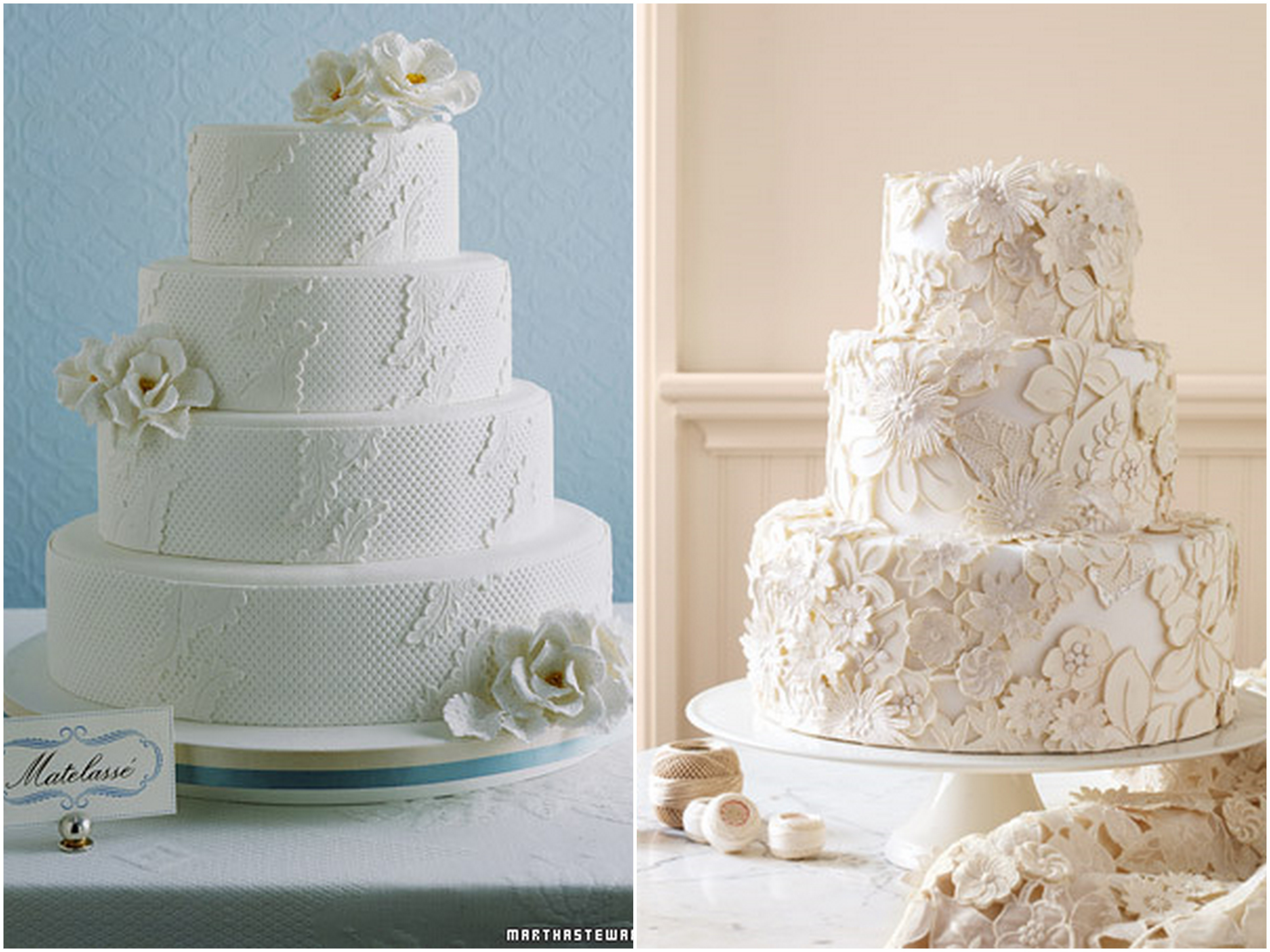 Fondant Wedding Cakes
 Inspired by the Great Cake Debate Fondant Vs Buttercream