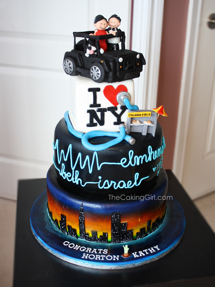 Food City Wedding Cakes
 New York City theme wedding cake