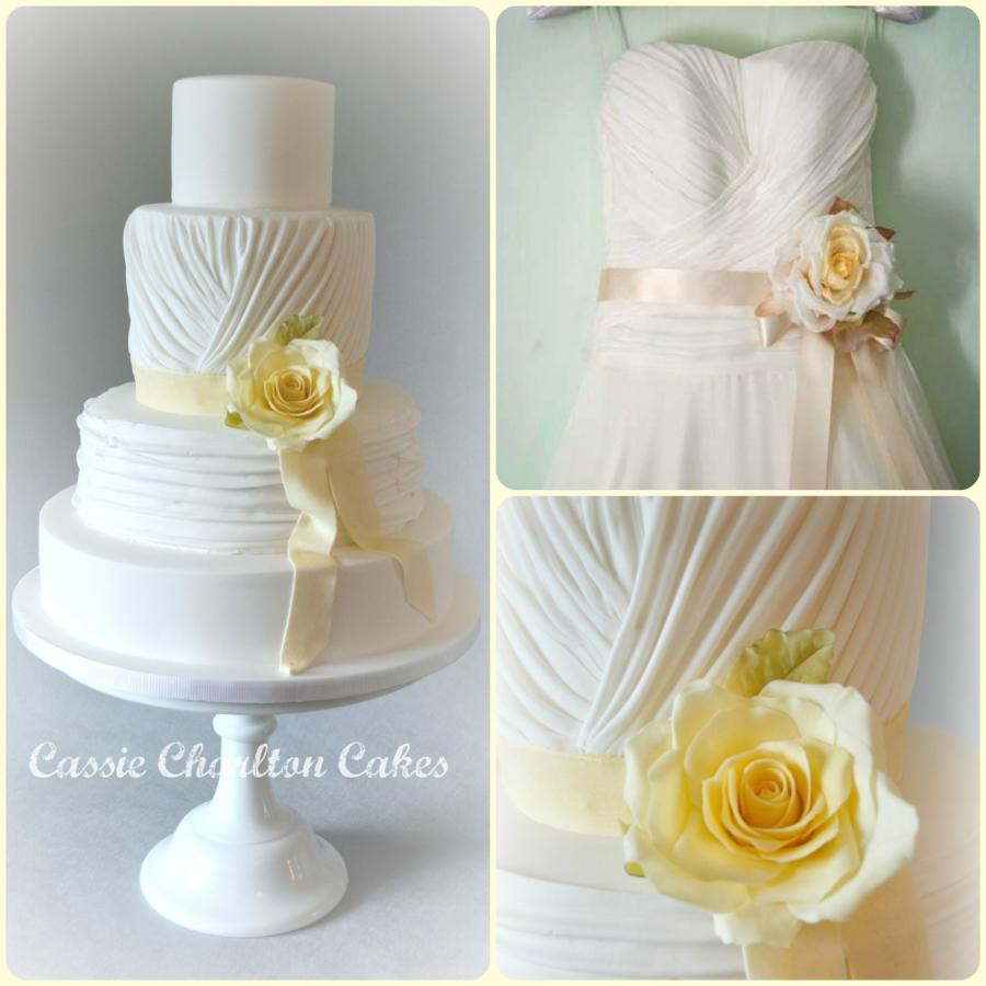Food Lion Wedding Cakes
 ruched wedding cake cake by Cassie CakesDecor