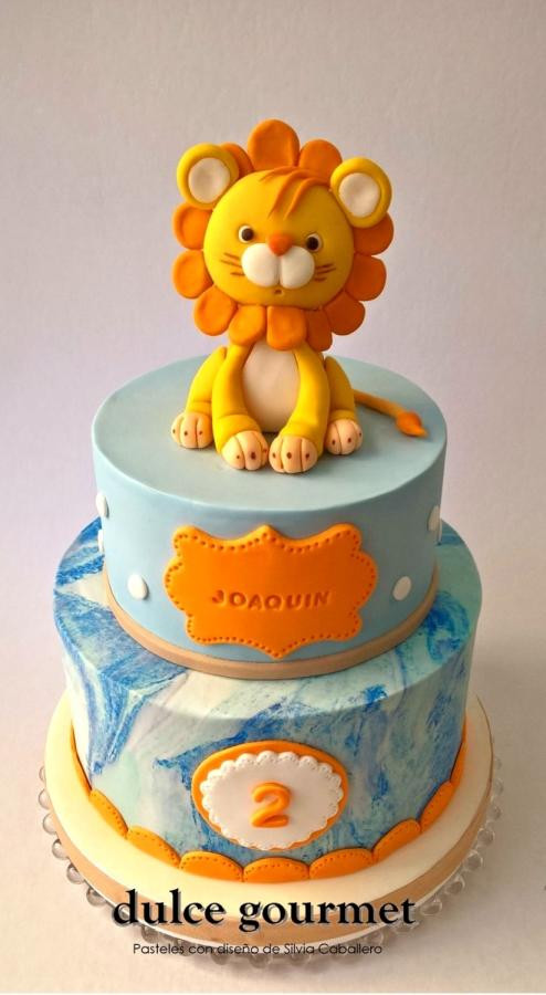 Food Lion Wedding Cakes
 Sweet little lion cake by Silvia Caballero CakesDecor