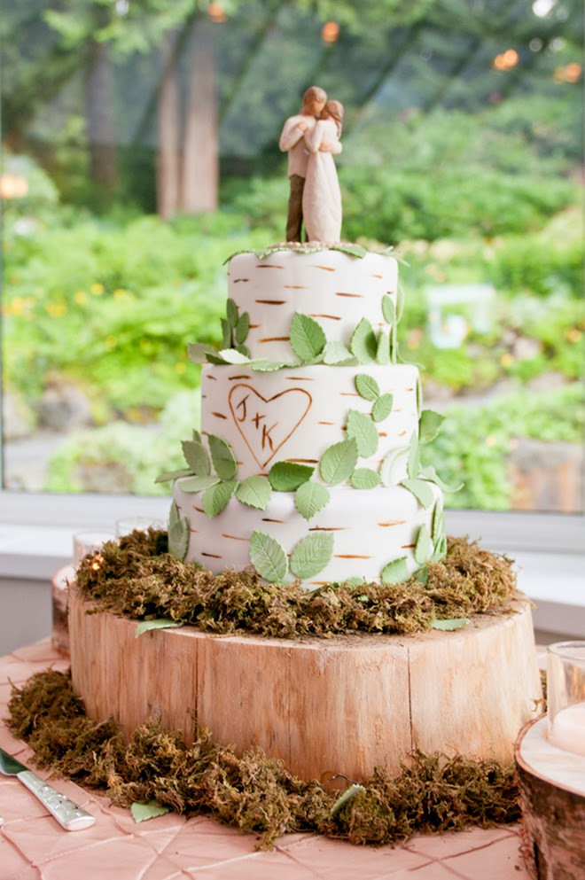 Forest Wedding Cakes
 Enchanted Forest Wedding with a Touch of Magenta Belle