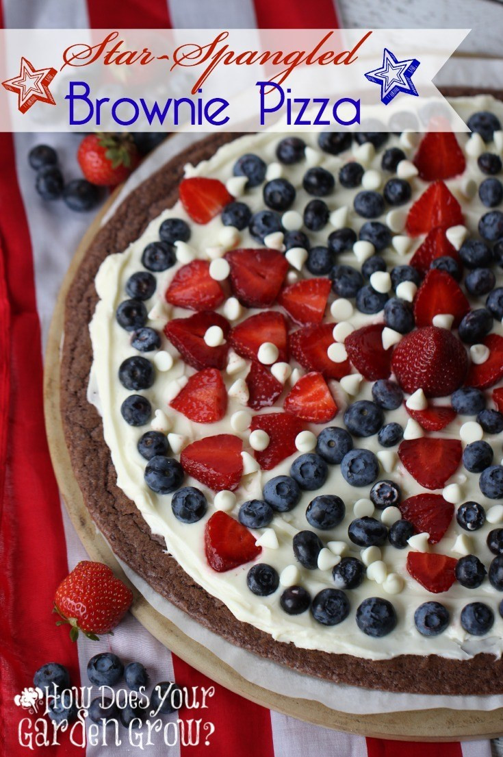 Fourth Of July Brownies
 Star Spangled Brownie Pizza Plus 50 Patriotic Desserts
