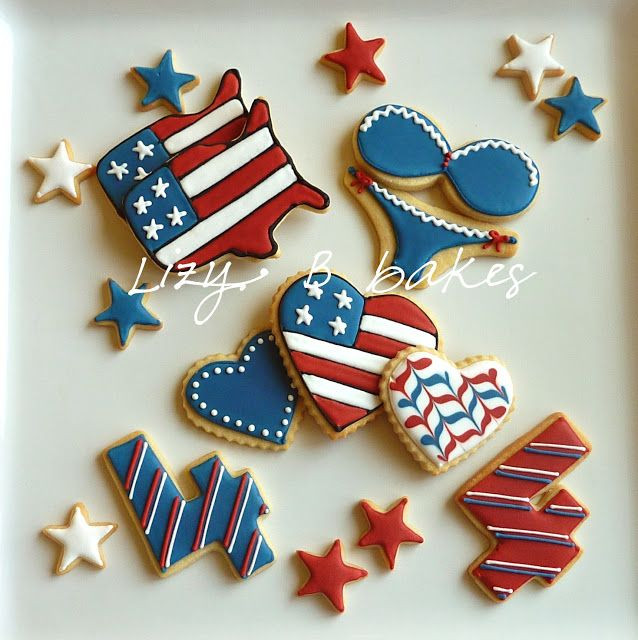 Fourth Of July Sugar Cookies
 1000 images about Fourth of July sugar cookies on