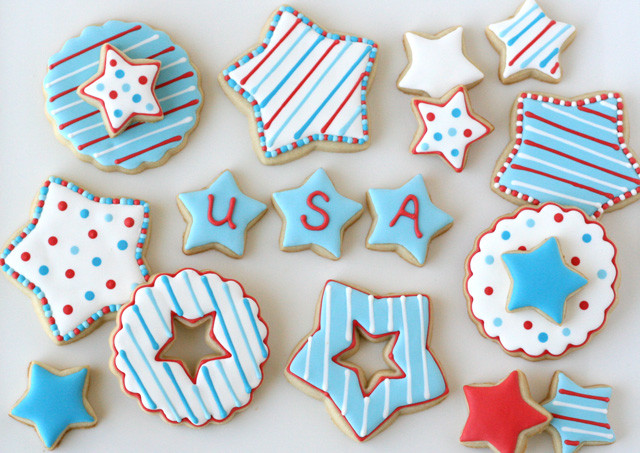 Fourth Of July Sugar Cookies
 4th of July Star Cookies – Glorious Treats