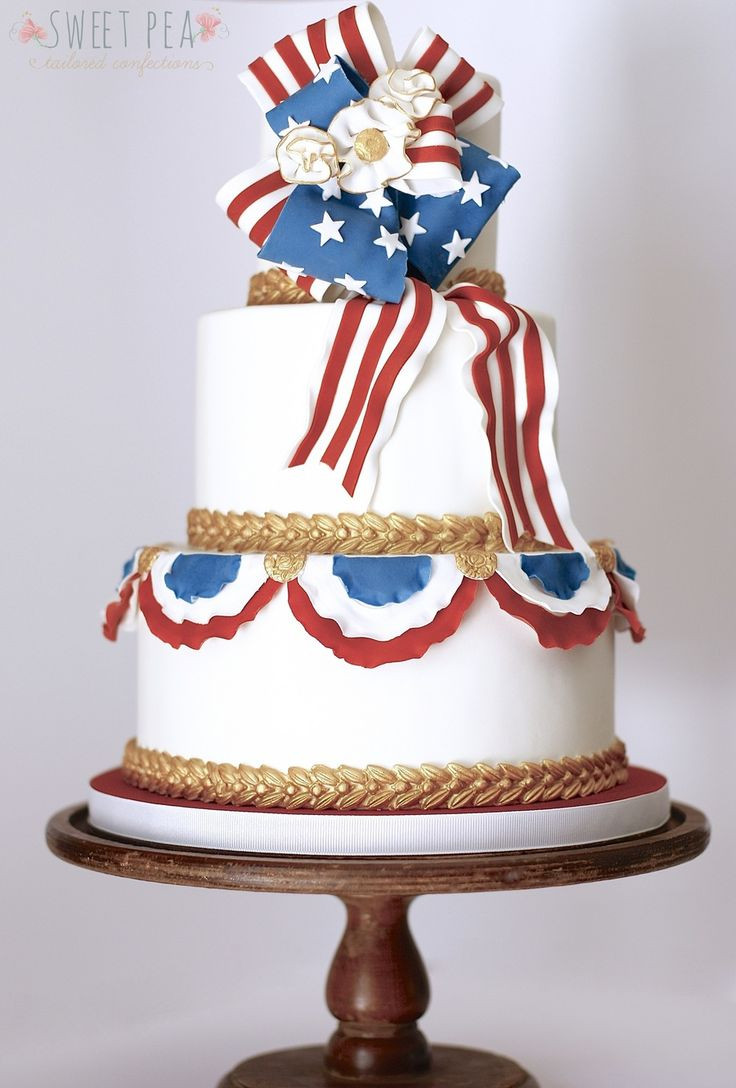 Fourth Of July Wedding Cakes
 211 best images about 4th of July Cakes on Pinterest