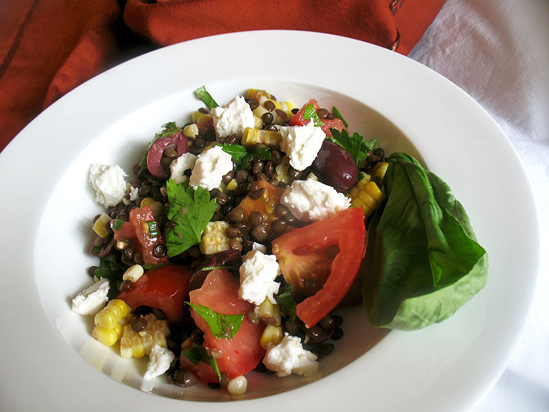 French Summer Recipes
 French Lentil and Roasted Sweet Corn Summer Salad