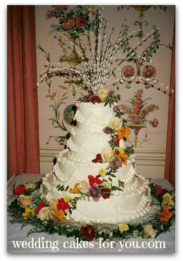 Fresh Flowers On Wedding Cakes
 Wedding Cakes With Fresh Flowers are Naturally Breathtaking