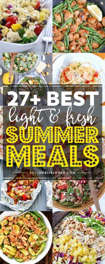 Fresh Summer Dinners
 27 Light and Fresh Summer Meals Perfect for Al Fresco Dining