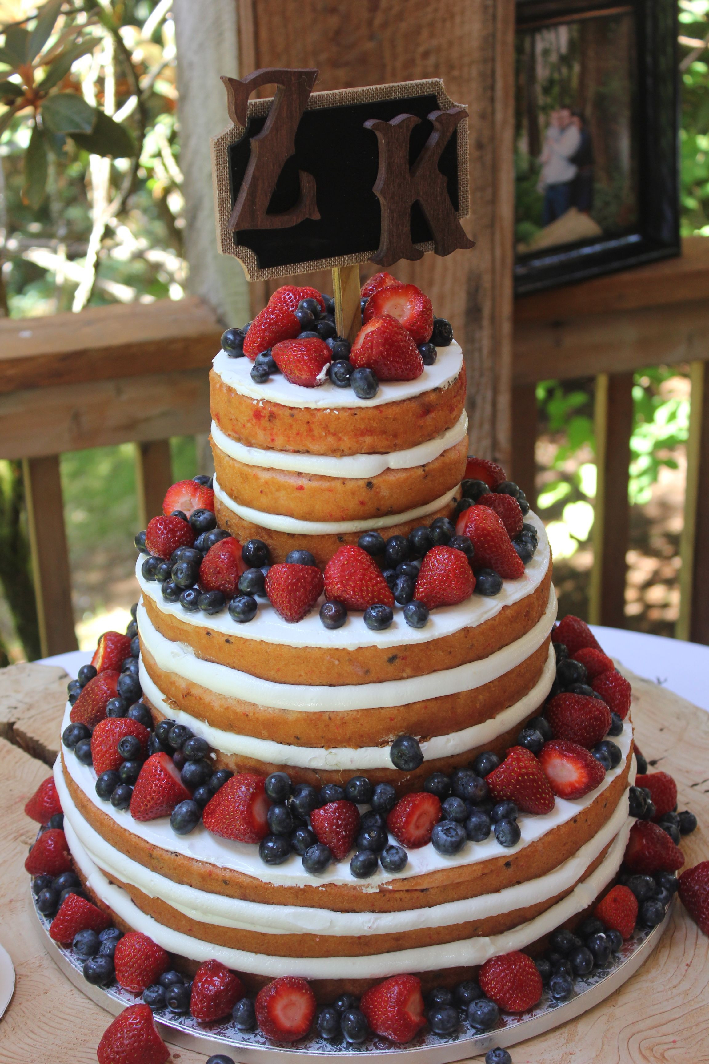 Fruit Wedding Cakes
 Naked Fruit Wedding Cake