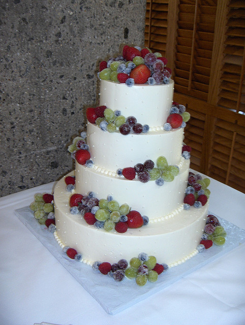 Fruit Wedding Cakes
 Frosted Fruit Wedding Cake