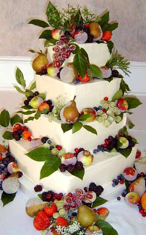 Fruit Wedding Cakes
 Yummy Fruit Wedding Cakes Gallery