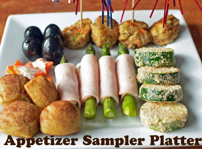 Fun Healthy Appetizers
 Appetizer Sample Platter with Turkey Power Balls