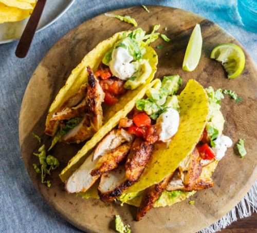 Fun Healthy Dinners
 Lighter chicken tacos recipe