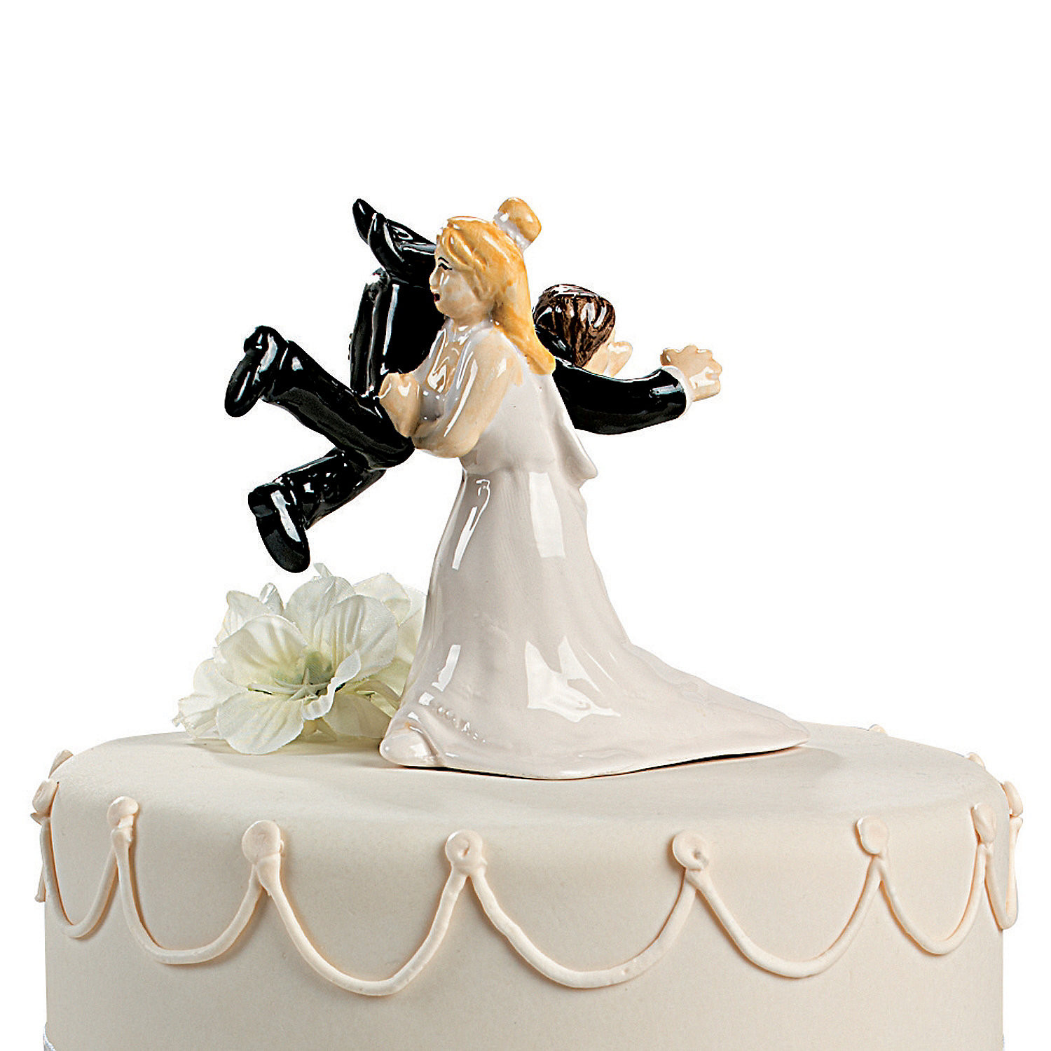 Funny Cake Toppers For Wedding Cakes
 Interracial wedding cake toppers funny idea in 2017