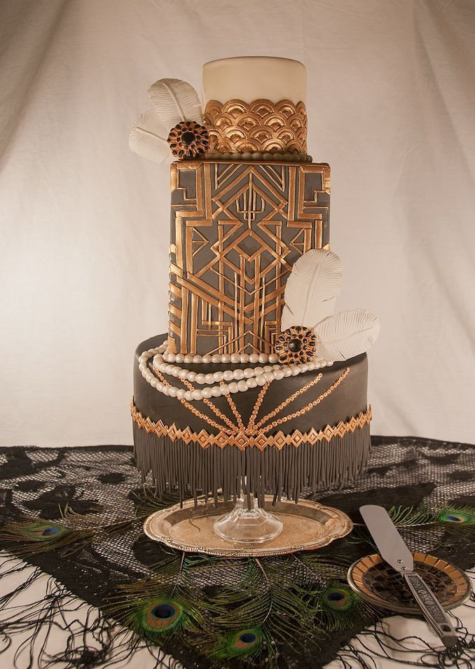 Gatsby Wedding Cakes
 2014 The Year of The Great Gatsby Themed Wedding