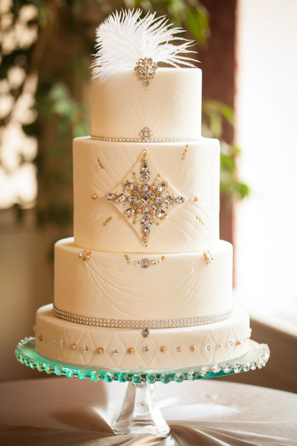 Gatsby Wedding Cakes
 20 Deliciously Decadent Art Deco Wedding Cakes Chic