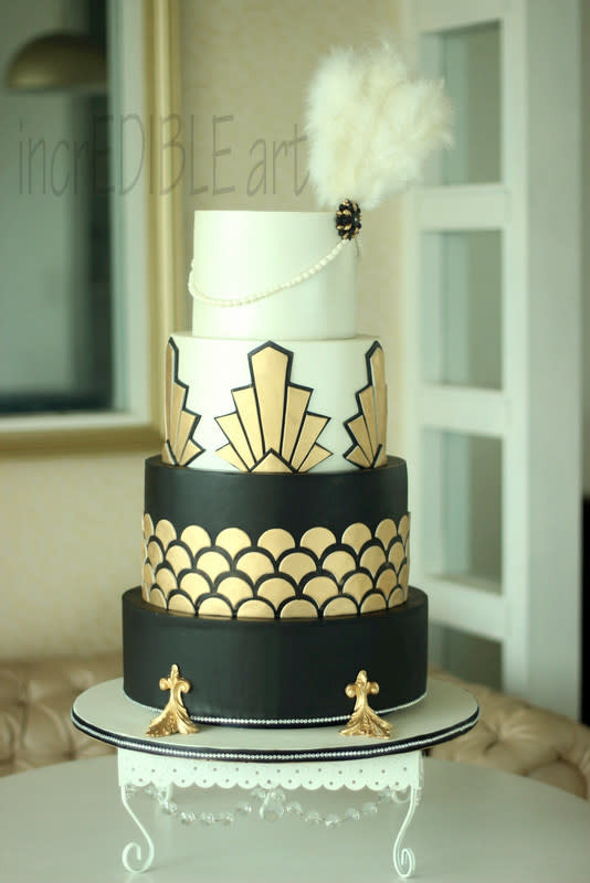 Gatsby Wedding Cakes
 Gatsby Wedding Cake cake by Rumana Jaseel CakesDecor