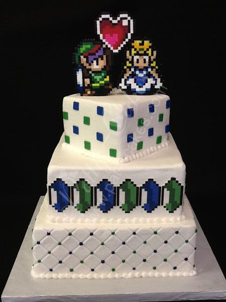 Geek Wedding Cakes
 Geek Chic Patty Cakes 2012 Wedding Cakes Legend of Zelda