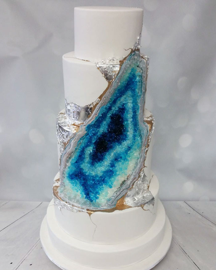 Geode Wedding Cakes
 This New Geode Wedding Cake Trend Is Rocking The Internet