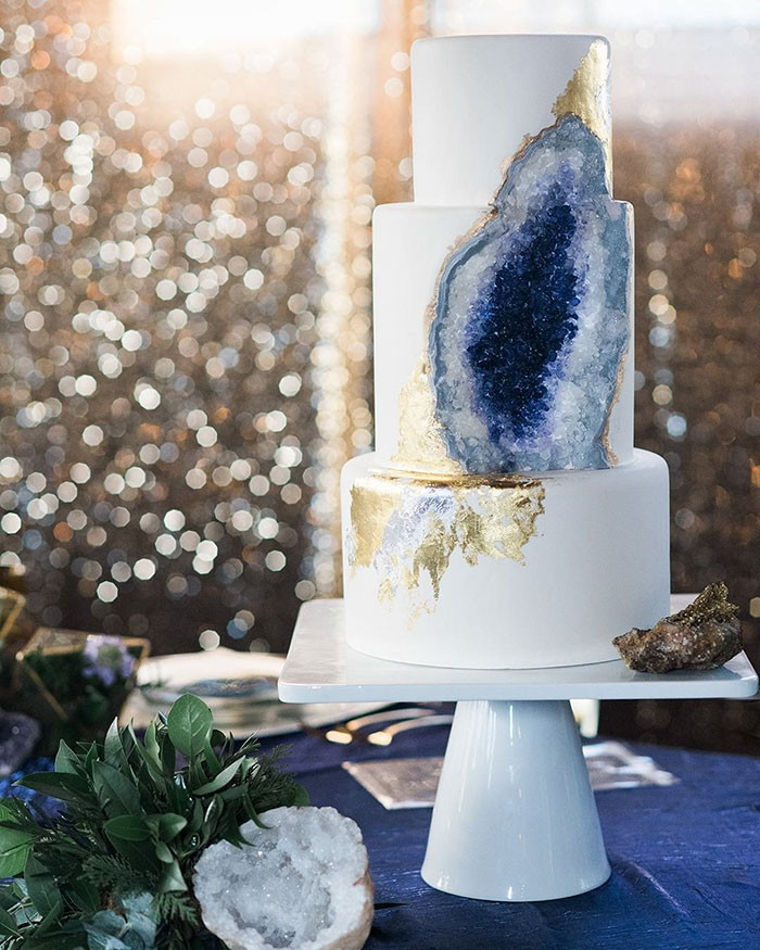 Geode Wedding Cakes 20 Best This New Geode Wedding Cake Trend is Rocking the Internet