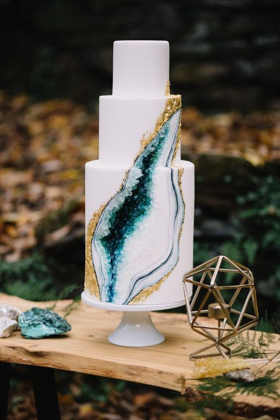 Geode Wedding Cakes
 5 Hottest Wedding Cake Trends of 2017 I DO Y ALL