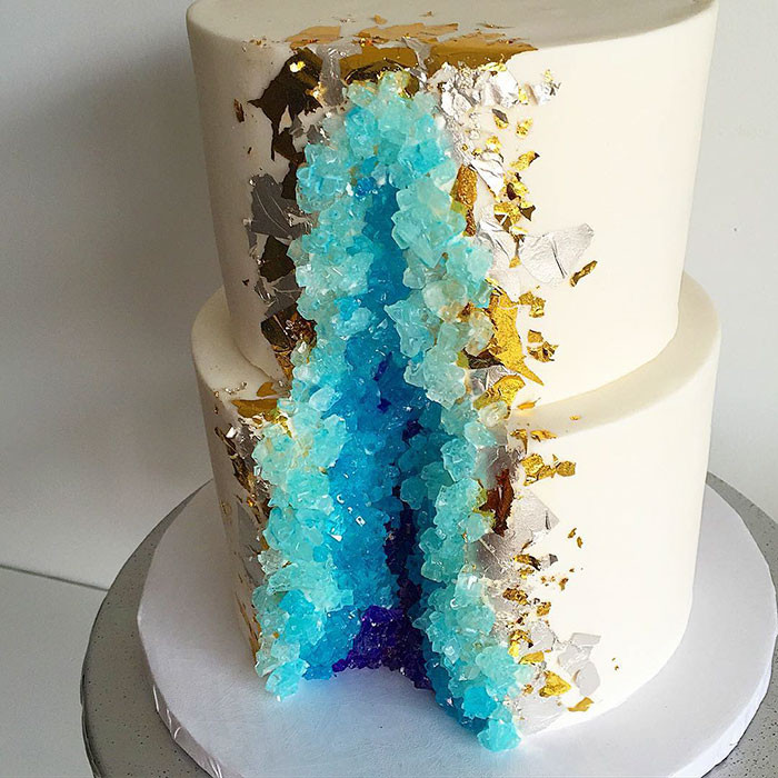 Geode Wedding Cakes
 This New Geode Wedding Cake Trend Is Rocking The Internet