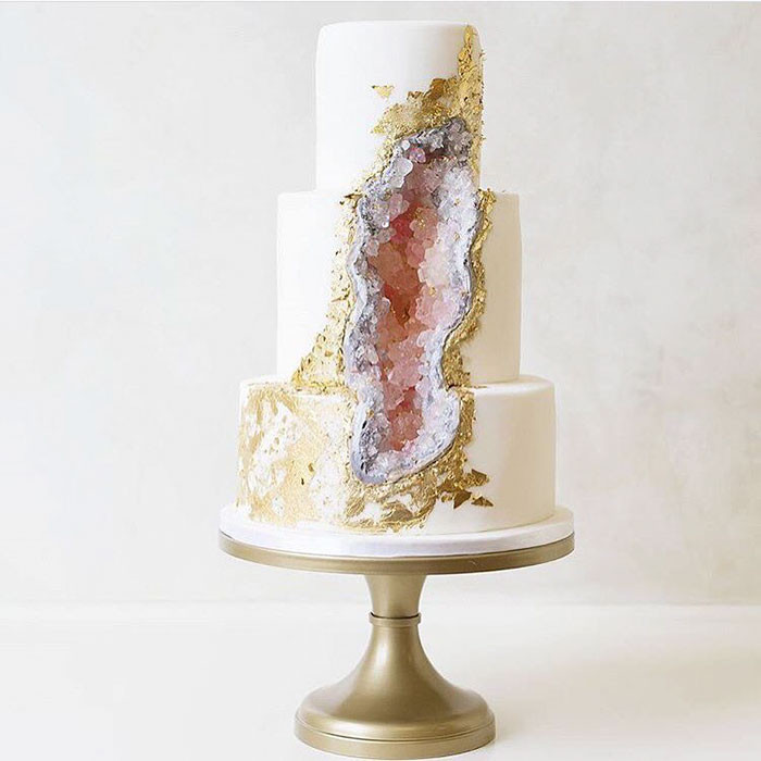 Geode Wedding Cakes
 This New Geode Wedding Cake Trend Is Rocking The Internet