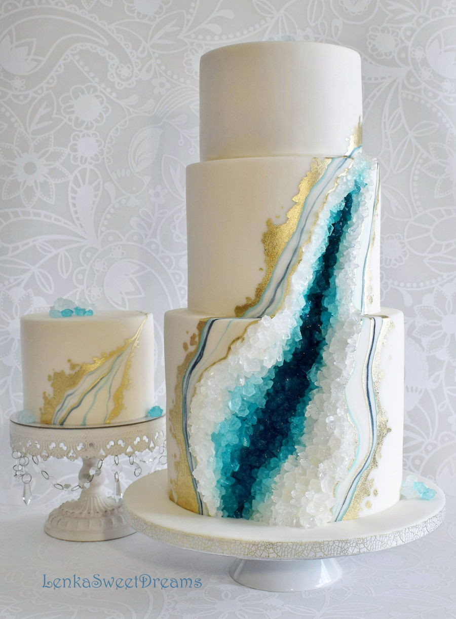 Geode Wedding Cakes
 Geode Wedding Cake CakeCentral