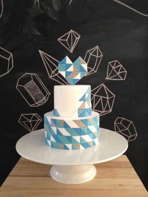 Geometric Wedding Cakes
 37 Stylish Geometric Wedding Cakes