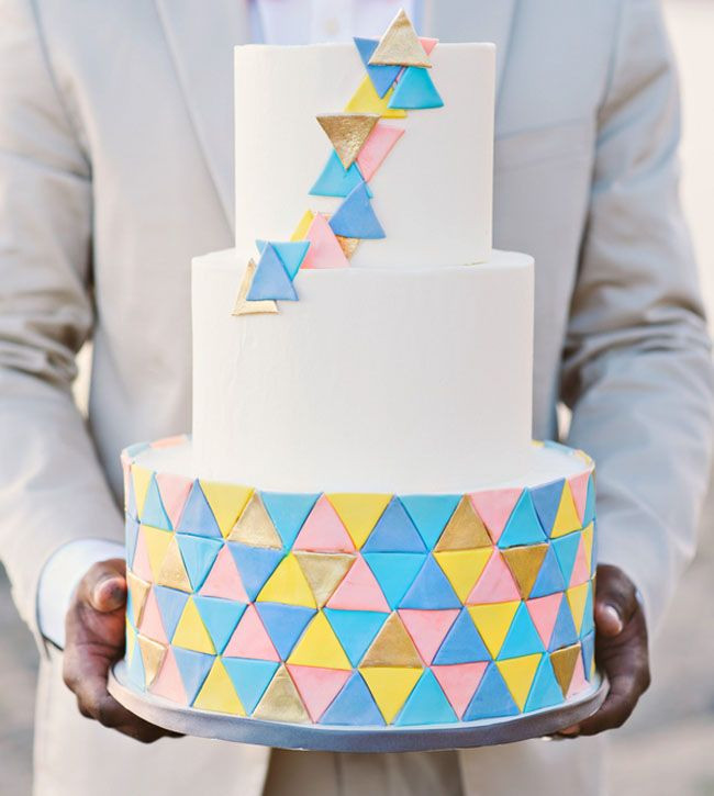 Geometric Wedding Cakes
 37 Stylish Geometric Wedding Cakes