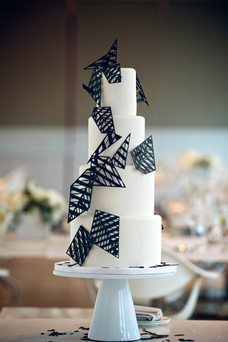 Geometric Wedding Cakes
 Geometric Wedding Ideas and Inspiration