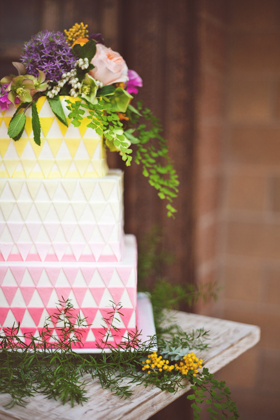 Geometric Wedding Cakes
 Geometric wedding ideas Wedding Inspiration