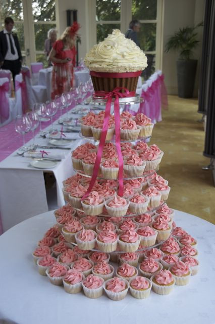 Giant Wedding Cakes
 Vintage and Cake How about a giant cupcake wedding cake