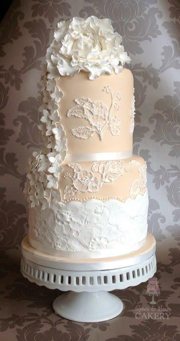 Giant Wedding Cakes
 Giant fantasy peony wedding cake Cake by Karen Keaney