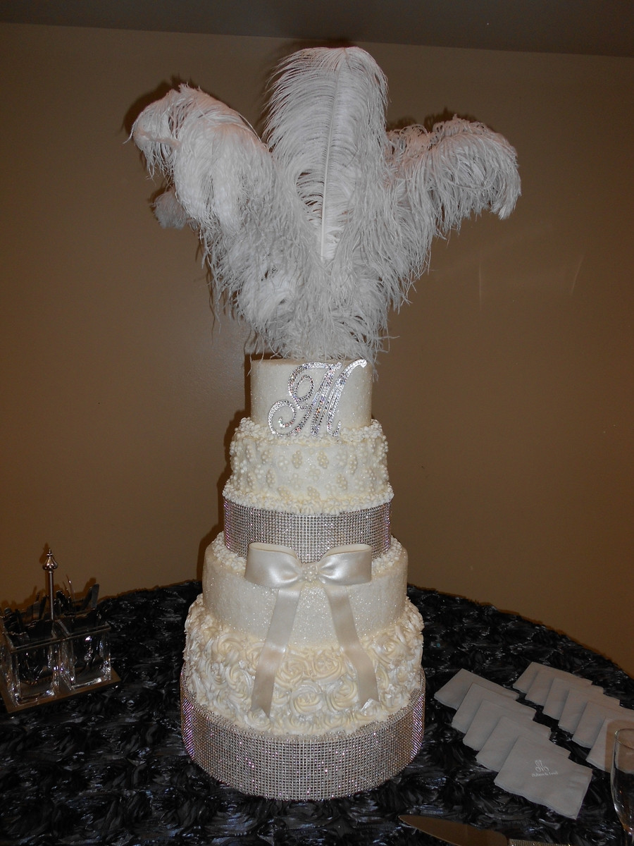 Glam Wedding Cakes
 Glitz And Glam Wedding Cake CakeCentral