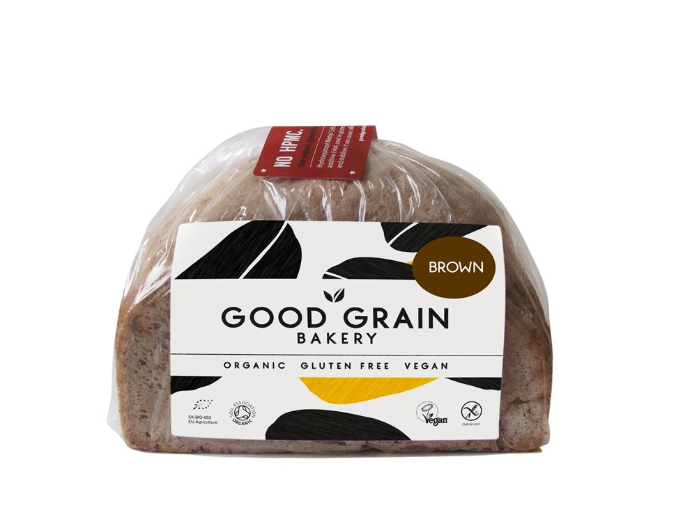 Gluten Free Organic Bread
 Brown Loaf Gluten Free Organic Good Grain Bakery 450g