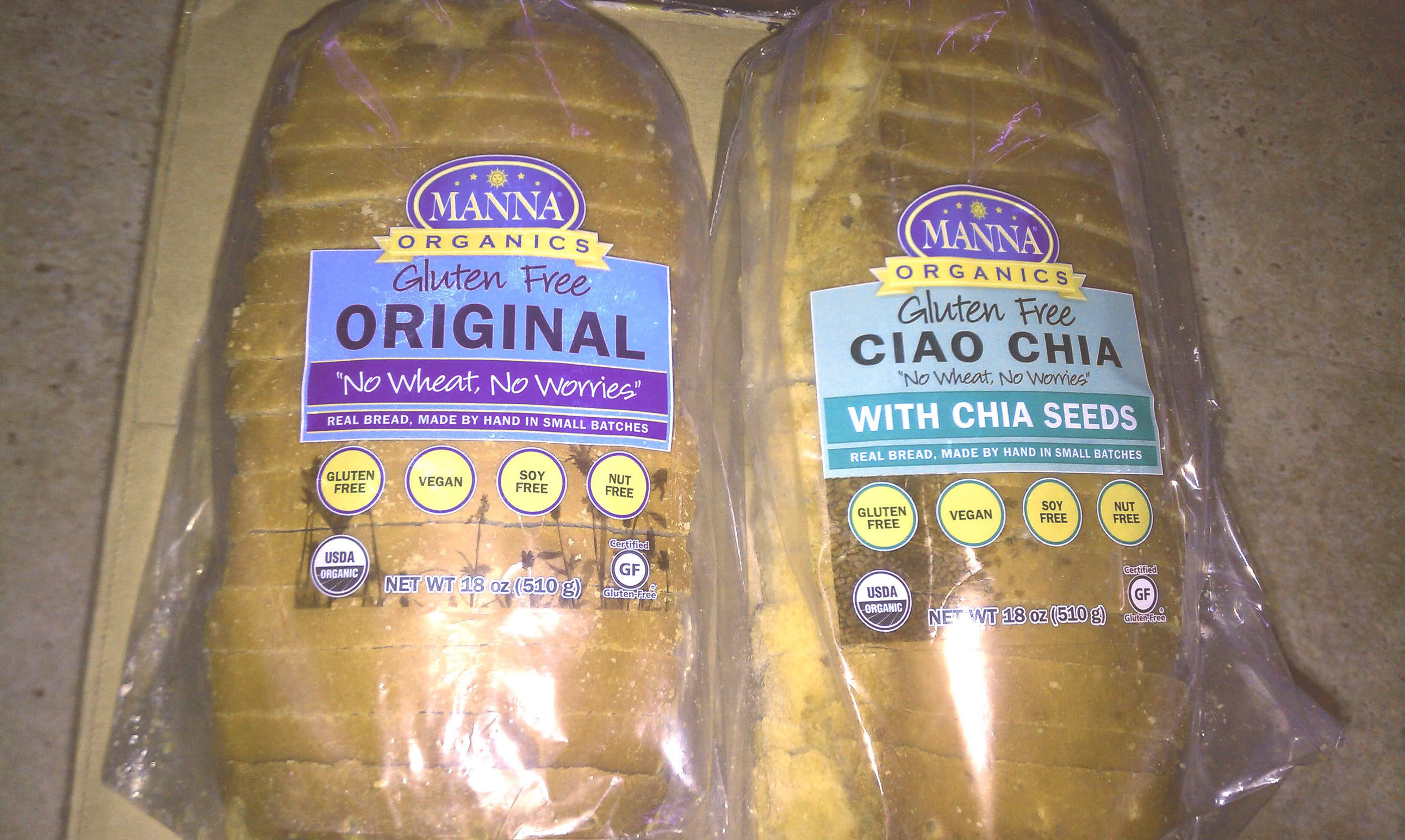 Gluten Free Organic Bread
 Organic Natural & Gluten Free Breads from Manna Organics