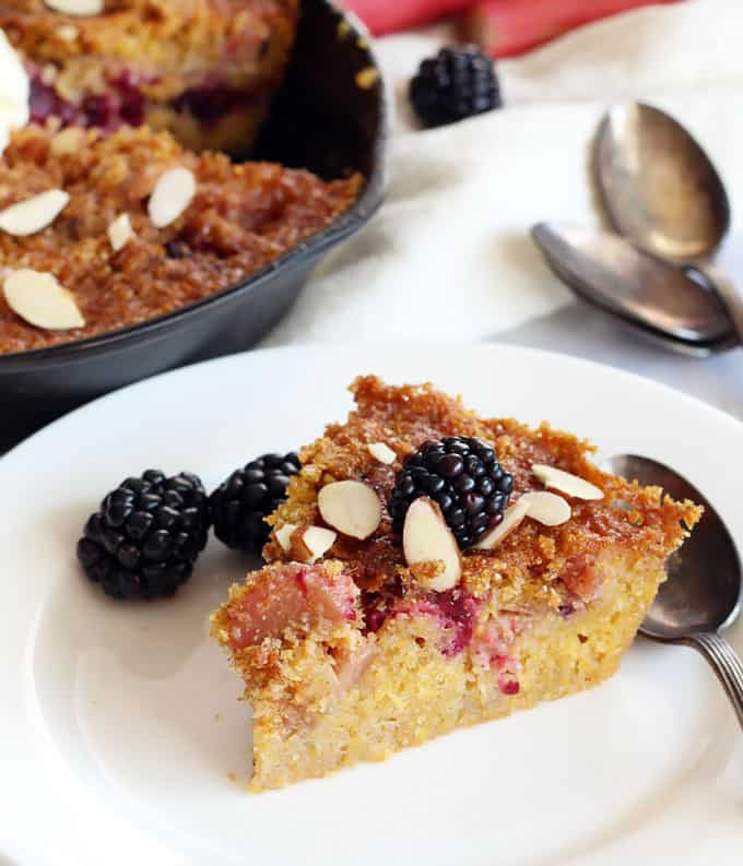 Gluten Free Summer Desserts
 Gluten Free Blackberry Rhubarb Skillet Cake – LeelaLicious