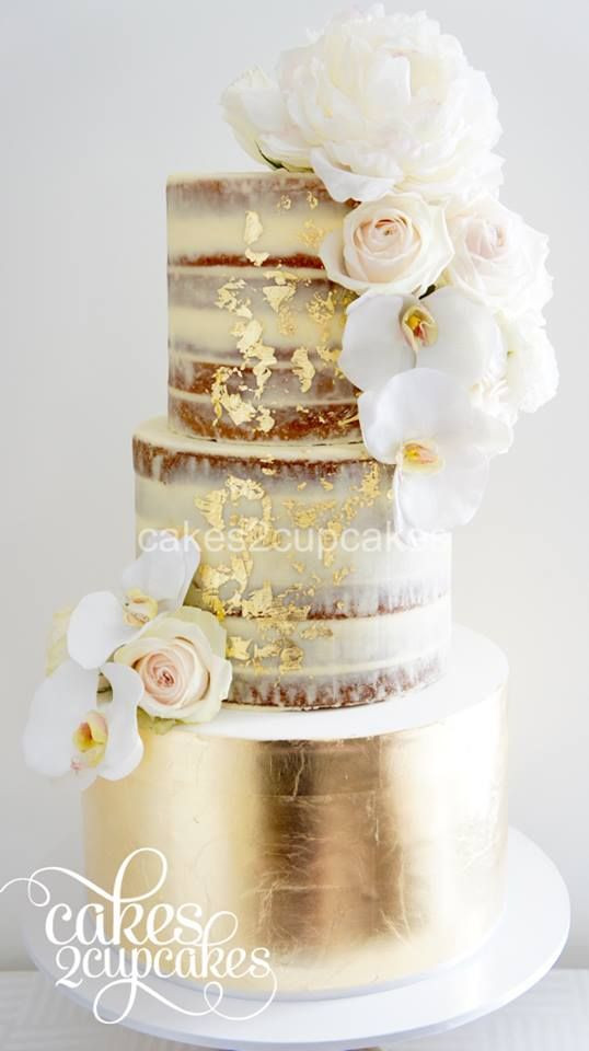 Gold Leaf Wedding Cakes
 45 Classy And Elegant Wedding Cakes Graceful Inspiration