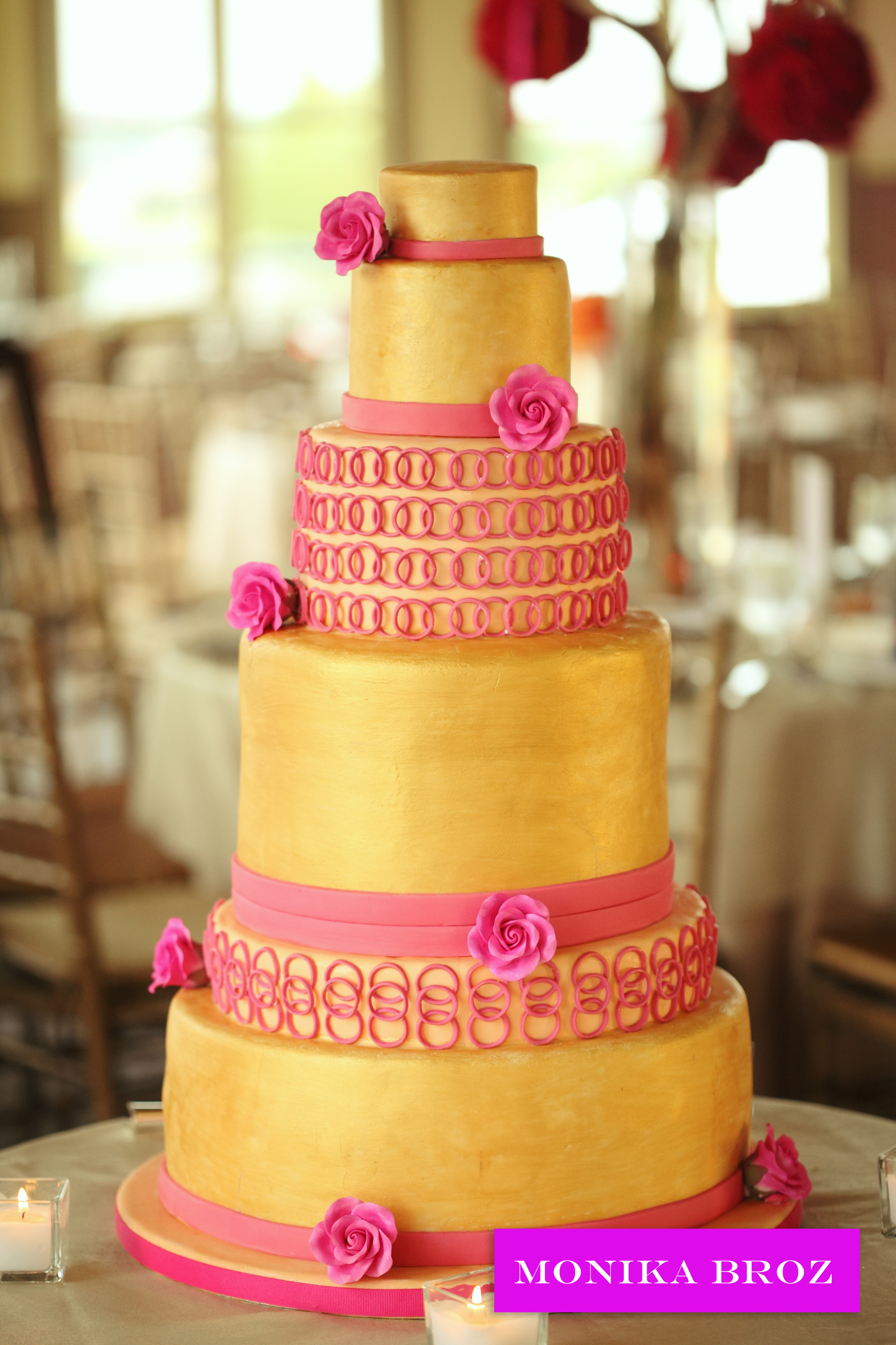 Gold Wedding Cakes
 FROM KENTE TO PALETTES PINK YELLOW INSPIRATION BOARD