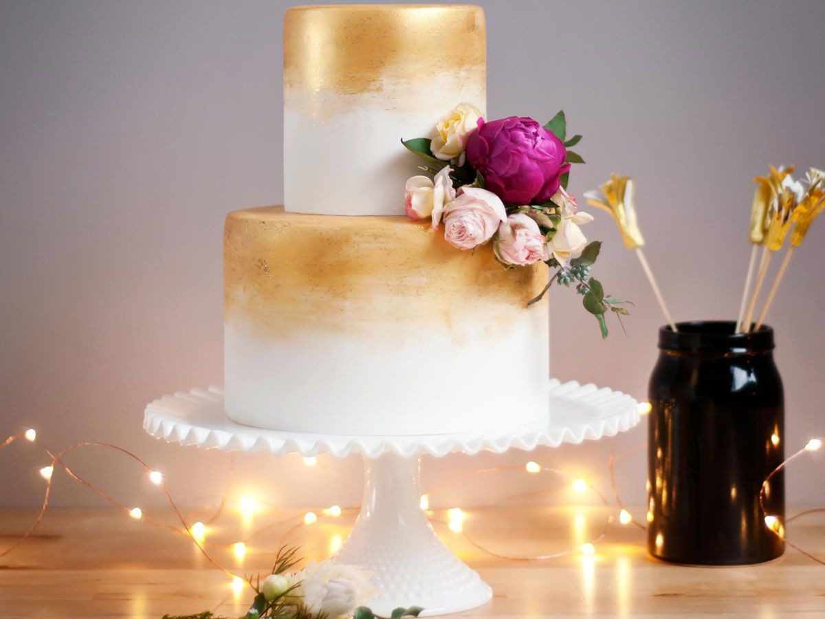 Gold Wedding Cakes
 Gorgeous Gold Wedding Cakes